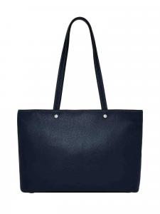 Женская кожаная сумка-тоут Fossil, синяя, формат A4, ZB11105545