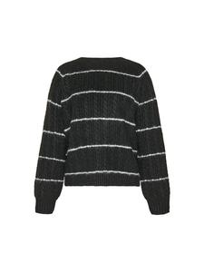 Женский свитер черного цвета с оттенком белого usha BLUE LABEL