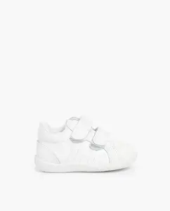 Детские кроссовки с двойной клейкой застежкой Pisamonas, белый