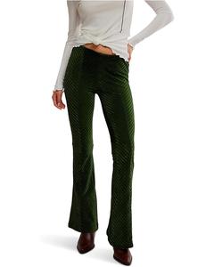 Женские бархатные брюки Free People Penny Pull-On, Night Forest