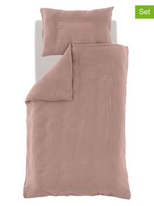 Комплект постельного белья из муслина, 2 шт., розового цвета Träumeland, 140x200 см