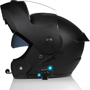 Шлем модуляр Gyufmgs с микрофоном, черный