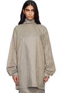 Rick Owens Drkshdw Водолазка большого размера цвета конкорданс бежевого оттенка