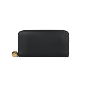 Burberry Женский бумажник из ягнёнка чёрный