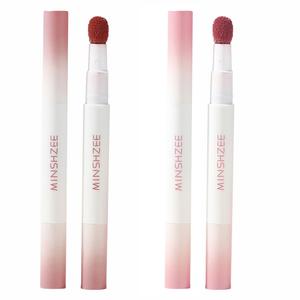 Воздушный матовый блеск для губ velour легко растушевывается, устойчив к размазыванию, стойкий, выравнивающий тон кожи 1,8г MINSHZEE