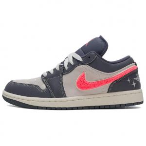 Кроссовки Air 1 Low top Vintage баскетбольные женские gray Jordan, серый