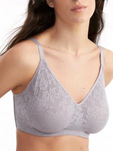 TC Fine Intimates Женский бесшовный кружевной бюстгальтер в форме U, цвет modern grey