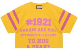 Футболка женская Gucci 1921 L'Aveugle Par Amour, желтый