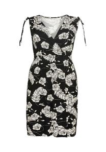 Пляжное платье с запахом и боковыми карманами sheego, черный