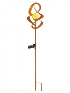 Globo lighting Солнечный светильник "SOLAR LIGHT METAL RUST COLOR, 1XLED" коричневого цвета