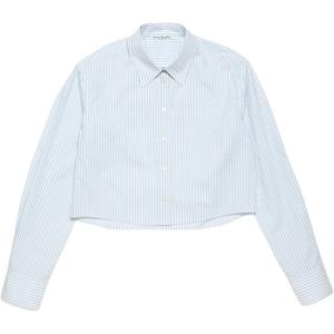 Рубашка на пуговицах Acne Studios, светло-голубой