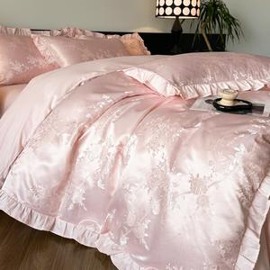 LUOLAI HOME Комплект постельного белья, 4 предмета, простыня на резинке, 180 см