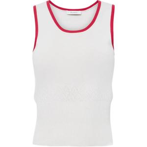 Топ с контрастной отделкой JW Anderson, белый