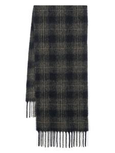 A.P.C. шарф в клетку, зеленый