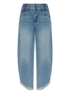 Джинсы TAYLOR с бахромой Allsaints, синий