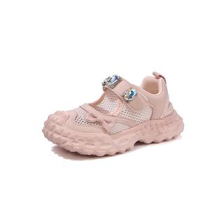 Нескользящие, устойчивые к истиранию, дышащие, легкие, амортизирующие, детские, повседневные кроссовки для детей NEZHACHAOHAI, розовый
