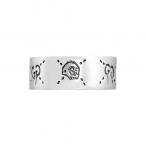 GUCCI Кольцо Ghost Skull Silver