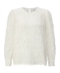 Блузка с бахромой Rich & Royal, белый