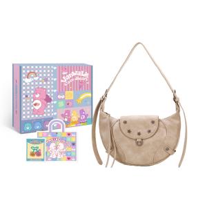 Повседневная женская сумка-кроссбоди VANWALK на одно плечо, серебристо-серый/абрикосовый беж/черный, винтажные звезды черный