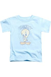 Футболка с коротким рукавом для детей с принтом Tweety из Looney Tunes Gildan, светло-голубой