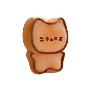 Супермягкая плюшевая игрушка 'Chubby Caramel' в виде кота с печеньем, плюшевая кукла Tiger Cat Rolls высотой 23 см Dolls and bears dance