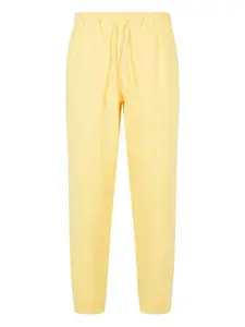 Спортивные брюки с эластичным поясом и нашивкой с логотипом NEW BALANCE, желтый