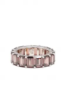 Кольцо с цирконием Izabel Display, коричневый