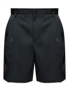 Шорты с бахромой Maison Margiela, черный