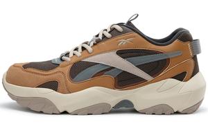 Флисси Пафф CN низкие кроссовки для бега унисекс коричневый желтый Reebok