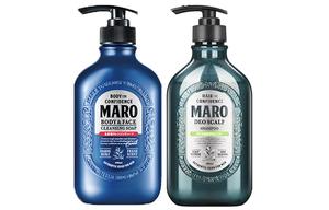 Очищающее средство для лица и гель для душа 2 в 1 набор для умывания и ухода осветляющий освежающий тип 450мл + охлаждающий тип 400мл Maro, cool type