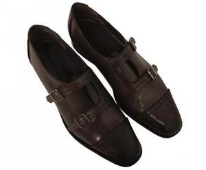 Мужские туфли-монахи Callimaco в сером цвете Manolo Blahnik, серый