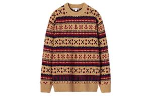 Свитер унисекс темно-бежевый Uniqlo, темно-бежевый