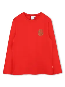 Футболка с длинными рукавами BOSS Kidswear, красный