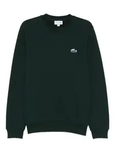 Свитшот с нашивкой-логотипом Lacoste, зеленый