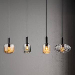 Подвесной светильник Globo Lighting Valletta Typ B, дымчатое стекло / железо - 4-х ламповый