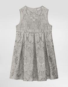 Платье из жаккарда ламе DOLCE & GABBANA, серебряный