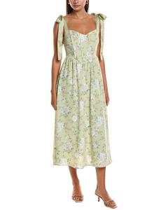 LUXE ALWAYS Миди-платье, зеленый