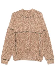 Свитер, вышитый Хенриком Вибсковым Henrik Vibskov, коричневый