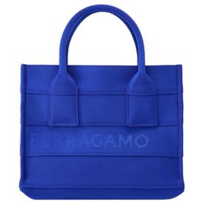 Ferragamo Тканевая сумка-шоппер, сумка для покупок, дамская сумочка, маленькая, женская, синяя