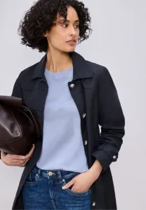 Базовая футболка kurzarm mit rundhals Street One, Cashmere Blue Mel.