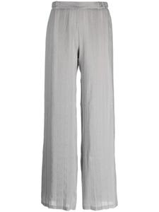 Zeus+Dione high-waisted wide-leg trousers, серый