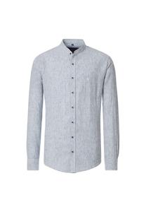 Льняная рубашка простой повседневный крой Casamoda, голубой