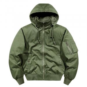 Пуховик Unisex Hooded Thickened Jeep, army зеленый