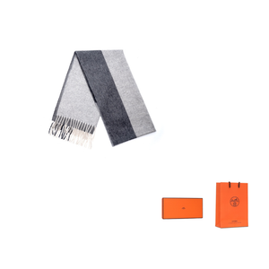 Вязаный шарф мужской разноцветный HERMES, мультиколор