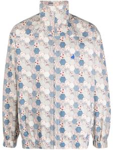 Chloe Nardin легкая куртка с геометричным узором, синий