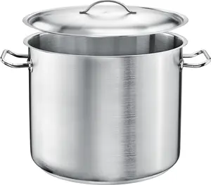 Кастрюля TOMGAST Tall Pot 28 см PRO с крышкой - Высококачественная кастрюля для приготовления супов, рагу и соусов Tomgast