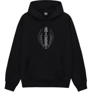 Толстовка мужская с капюшоном Moderate Regular Stussy, bkx черный