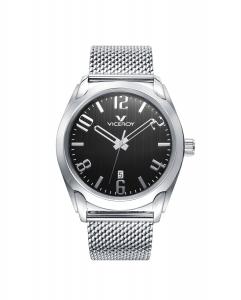 Мужские часы Magnum с тремя стальными стрелками и миланской сеткой Viceroy, серебро