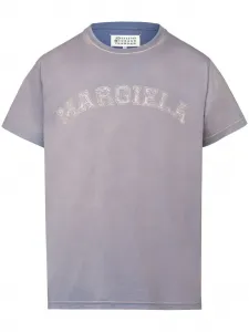 Футболка из джерси с логотипом MAISON MARGIELA, фиолетовый