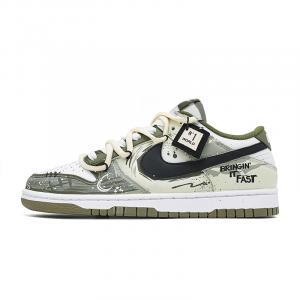 Nike Кроссовки для скейтбординга Dunk End Of The Highway, износостойкие, низкие, мужские, цвет хаки